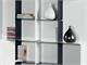 Modular modern bookcase Mondrian in Living room