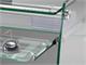 Bureau pour ordinateur en verre Clear in Bureau