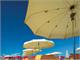 Sun umbrella with curved ribs in Outdoor