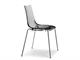 Chaise en plastique polycarbonate Zebra Antishock in Jour