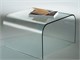 Curved crystal small table Gallery 60 in Living room