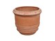 Vaso in terracotta Vaso a barile liscio 013 in Esterno