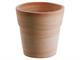 Hemmed pot standard 016 terracotta pot in Outdoor