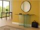 Consolle in curved glass Mantra in Living room