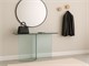 Consolle in curved glass Mantra in Living room