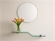 Shelf in curved glass Wave in Living room