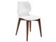 Uni 562 Polypropylene chair with wooden legs   in Living room