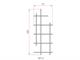 Libera C3 Bookcase with steel structure in Living room