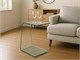 Table basse de service en verre courbé Wry in Jour