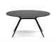 Table ovale en acier et verre Metropolis 150  in Jour