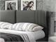 Upholstered bed with pillow headboard and container Doris in Bedrooms