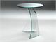 Coffee table in curved glass EtaBeta in Living room