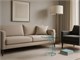 Coffee table in curved glass EtaBeta in Living room