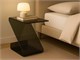 Coffee table in curved glass Ziggy in Living room