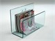 Magazine rack in curved glass Newsweek in Accessories