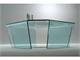 Coffee table in curved glass Quadra in Living room