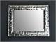 Mirror with frame in cast glass SEGNO in Living room