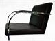 BRNO fauteuil en cuir et  structure plate in Jour