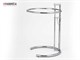 Eileen Gray tavolino in metallo e vetro in Giorno