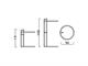 Eileen Gray tavolino in metallo e vetro in Giorno
