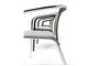 Chair with structure in aluminium Maré  in Living room