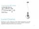 Luce Cromo SP1 Small hanging lamp with diffusor in glass in Lighting