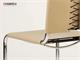 Mart Stamm chair in chromed metal and leather in Living room