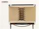 Mart Stamm chair in chromed metal and leather in Living room