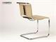 Mart Stamm chair in chromed metal and leather in Living room