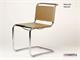 Mart Stamm chair in chromed metal and leather in Living room