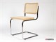 Cesca chaise en métal chromé avec structure en bois in Jour