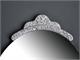 Specchio ovale con cornice in vetro granigliato Maleficent in Bagno