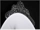 Oval mirror with frame in grained glass Maleficent in Bathroom