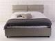 Ribbony upholstered double bed with fixed base in Bedrooms