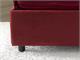 Strawberry upholstered double bed with fixed base in Bedrooms