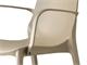Chair in technopolymer with armrests Ginevra in Living room