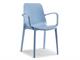 Chair in technopolymer with armrests Ginevra in Living room