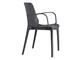 Chair in technopolymer with armrests Ginevra in Living room