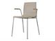 Chair in technopolymer with open armrests ALICE in Living room