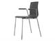 Chair in technopolymer with open armrests ALICE in Living room