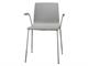 Chair in technopolymer with open armrests ALICE in Living room