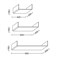 Regal aus gebogenem Glas Handle in Tag