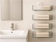 Shelf in curved glass Handle in Living room