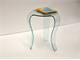 Coffee table in curved glass for the living room Jellyfish in Living room