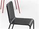 Chair and armchair in steel and sheet metal Stripes in Outdoor