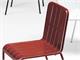 Chair and armchair in steel and sheet metal Stripes in Outdoor