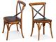 Vintage Stuhl aus Holz und Ecoleder Ciao Iron in Tag
