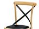 Chaise vintage en bois et cuir artificiel Ciao Antra in Jour