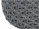 ATHENA DARK GREY woven pouf in Living room