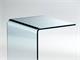 Curved crystal small table Calamita in Living room